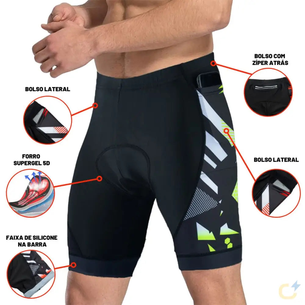 Bermuda Unissex 3 Bolsos Starlo Confor