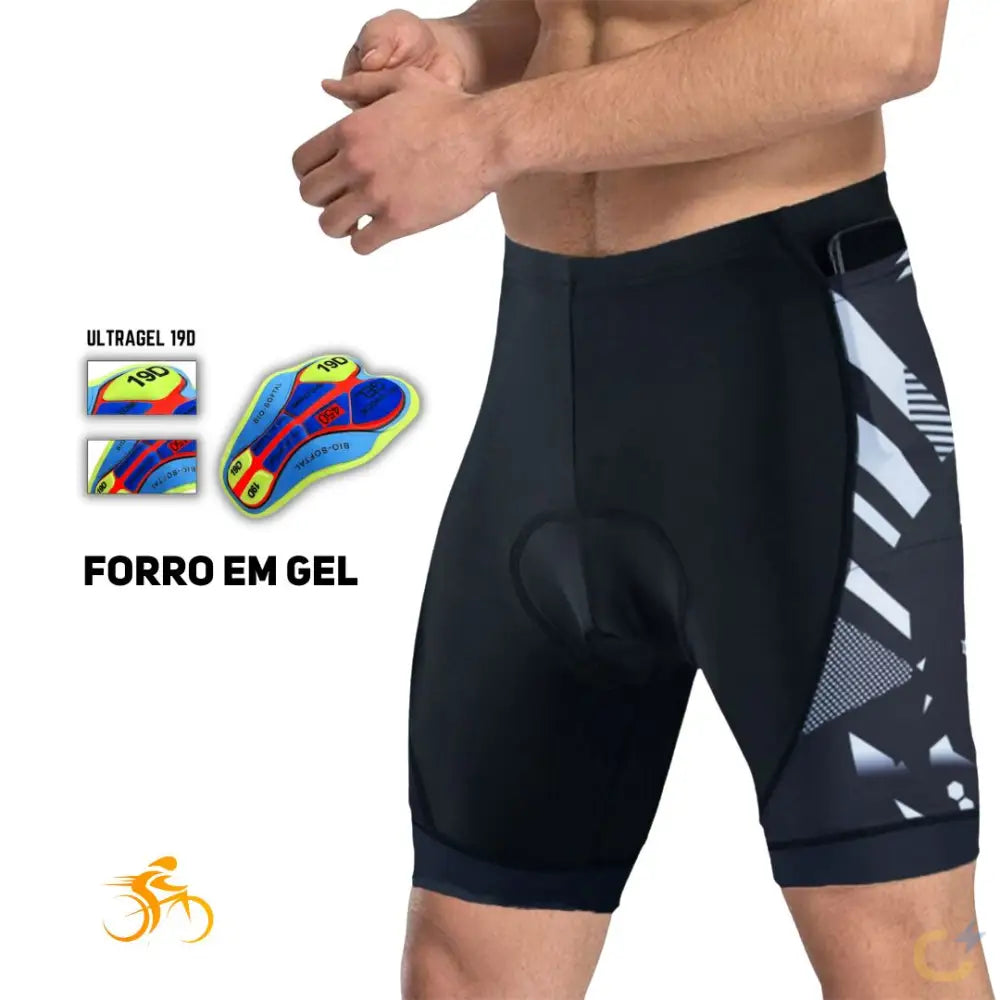 Bermuda Unissex 3 Bolsos Starlo Confor