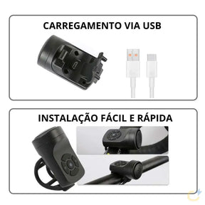 Buzina Eletrônica para Bicicleta Ultra