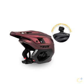 Capacete MTB Fox | BRINDE SUPORTE CAMERA E FAROL