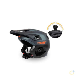 Capacete MTB Fox | BRINDE SUPORTE CAMERA E FAROL