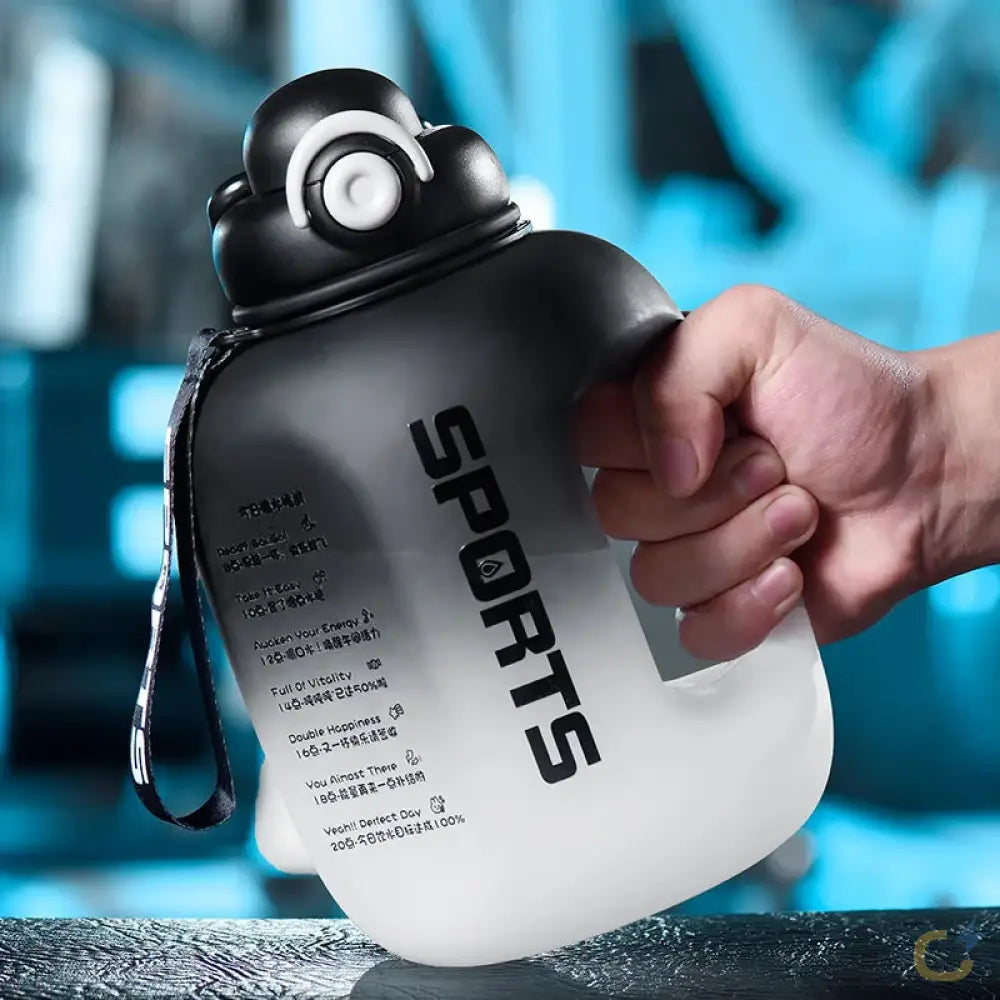 GIANXI Esporte Garrafa de Água Portátil Fitness Copo de Plástico Com Palha Grande Capacidade Viagem Ao Ar Livre Garrafas de Água Grandes Drinkware