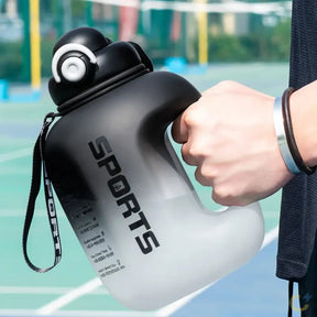 GIANXI Esporte Garrafa de Água Portátil Fitness Copo de Plástico Com Palha Grande Capacidade Viagem Ao Ar Livre Garrafas de Água Grandes Drinkware